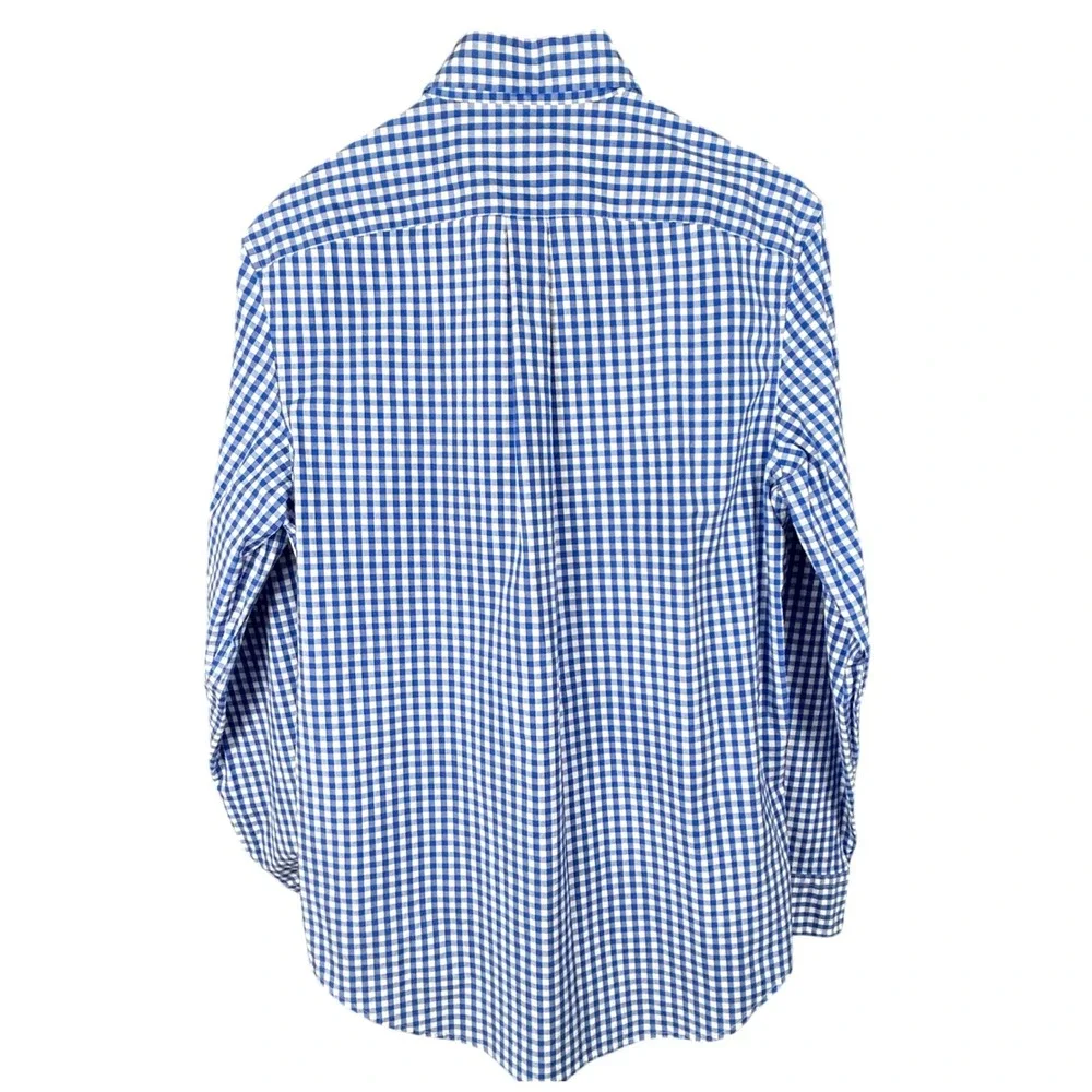 Vineyard Vines Mens Classic Fit Tucker Shirt Blue White Gingham Check Small S - Picture 2 of 6